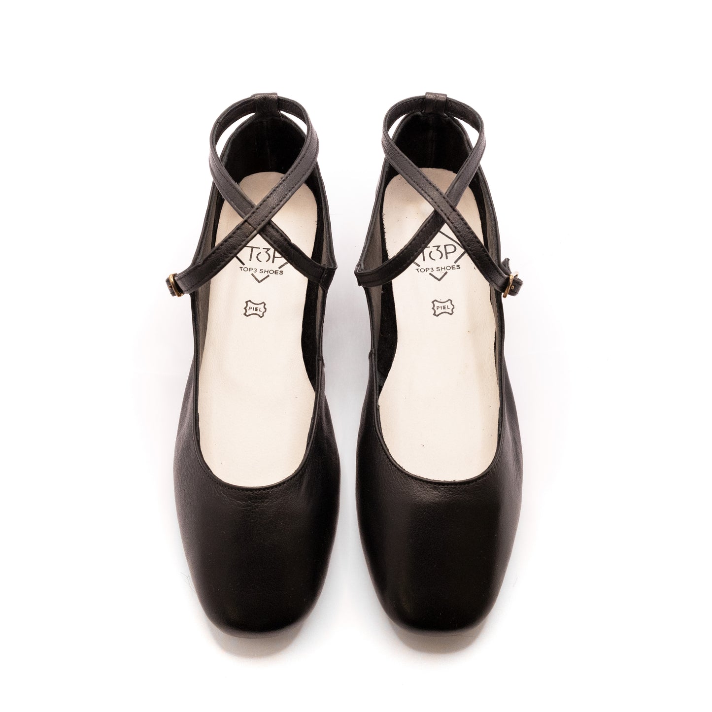 Ballerine in pelle nera