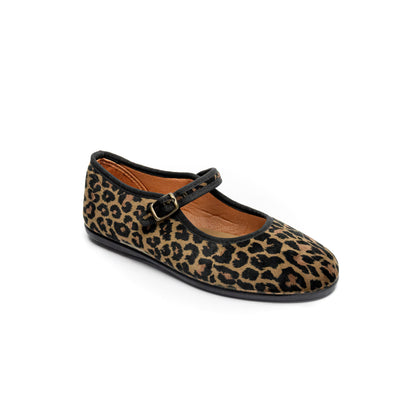 Ballerine di velluto leopardate