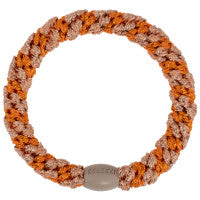 Elastico per capelli Kknekki orange rosewood glitter stripe